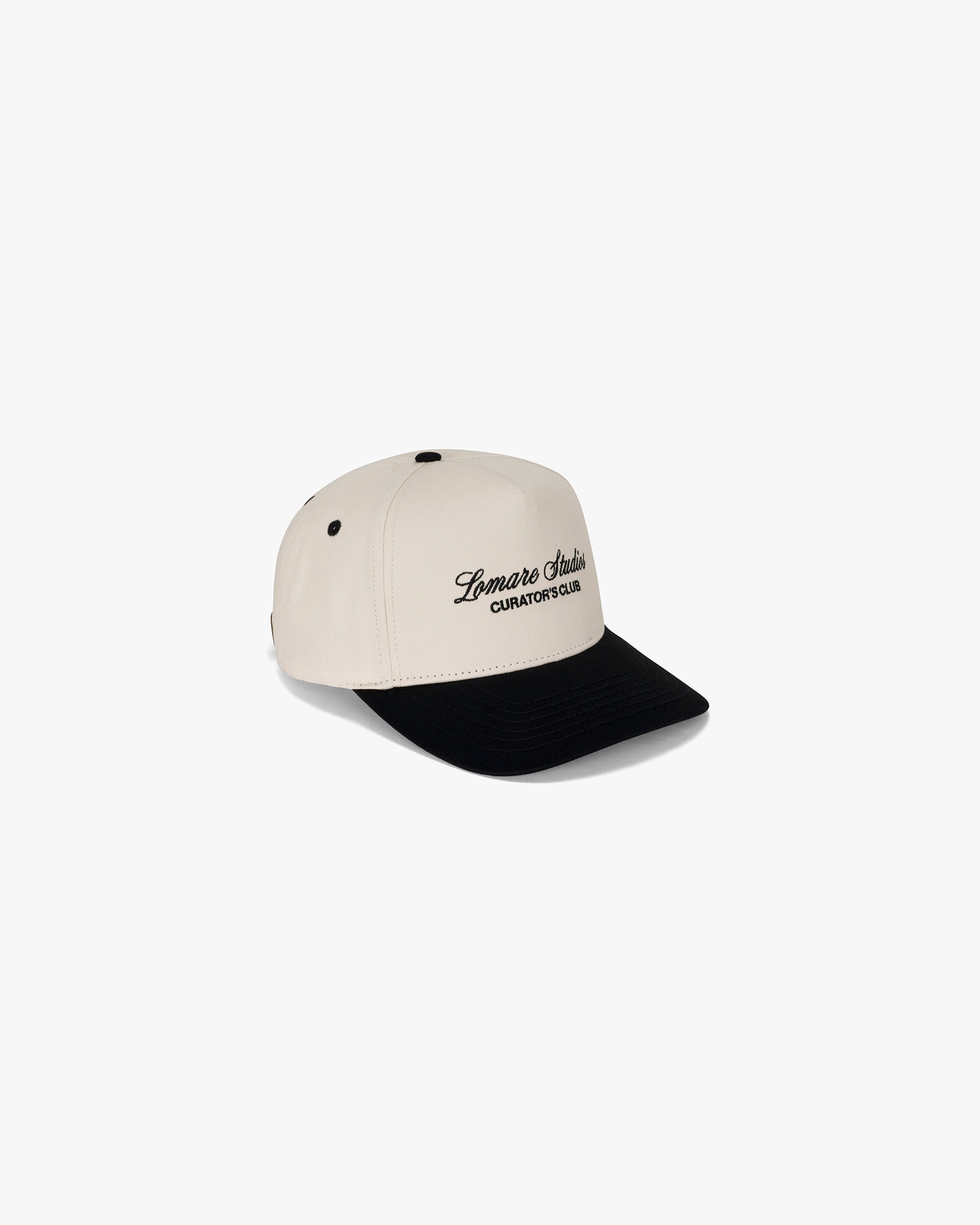 CURATOR'S CLUB HAT- MILK/BLACK