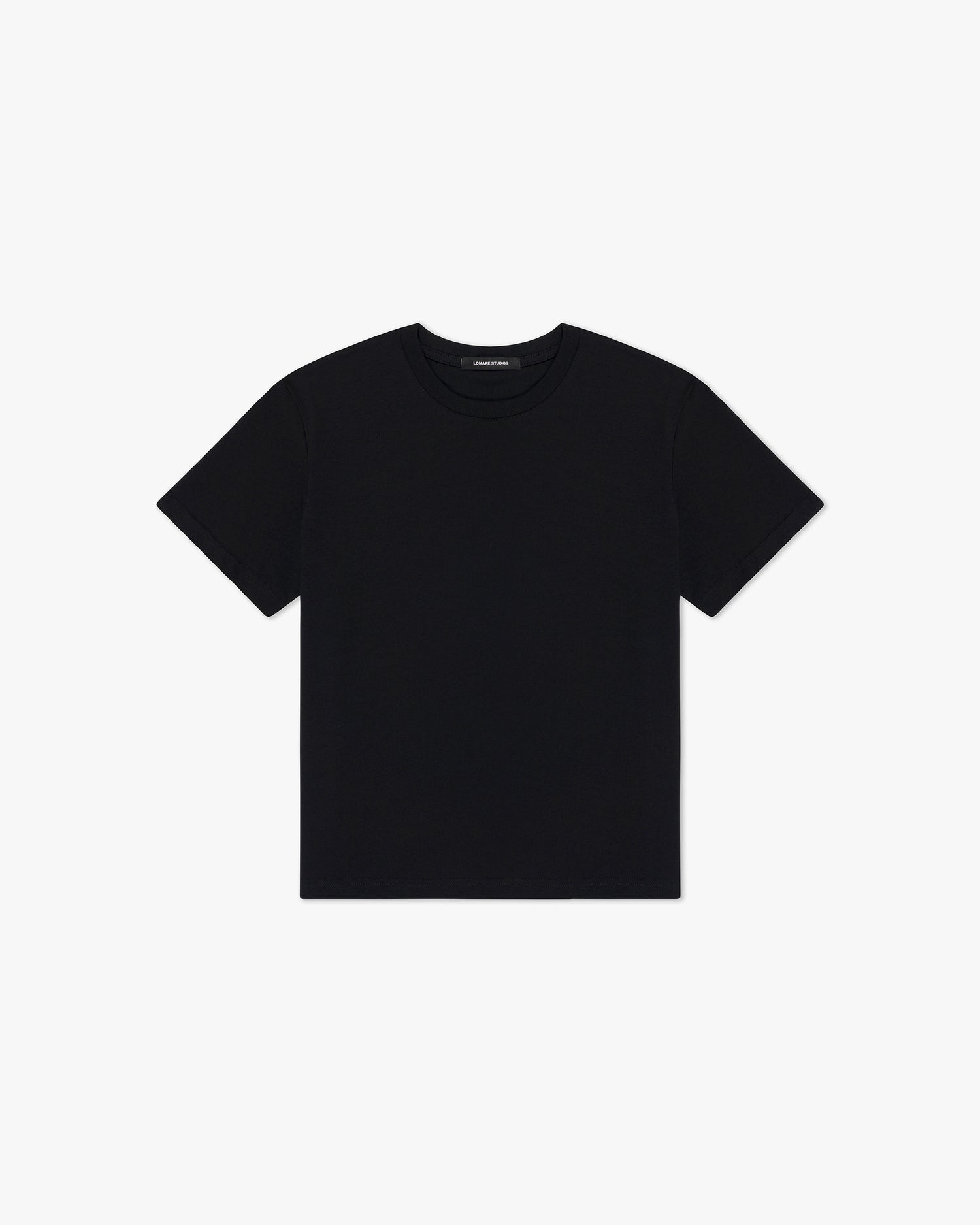 JP CROPPED MUSCLE TEE IN BLACK
