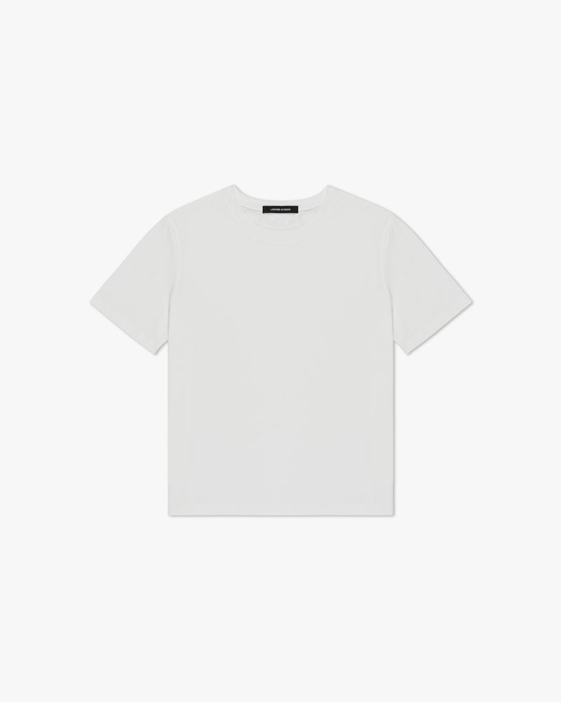 JP CROPPED MUSCLE TEE IN MILK