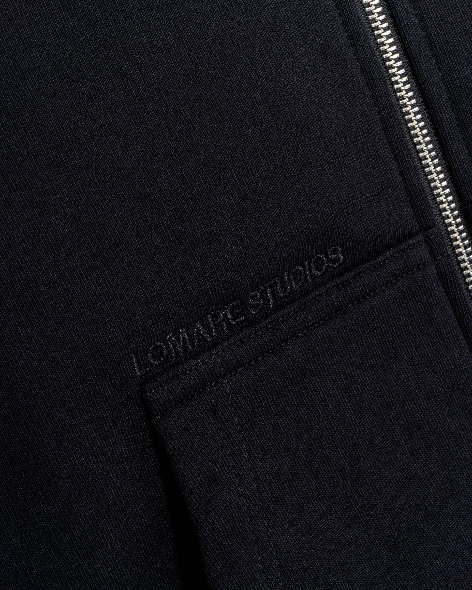 DIXON ZIP UP HOODIE IN BLACK